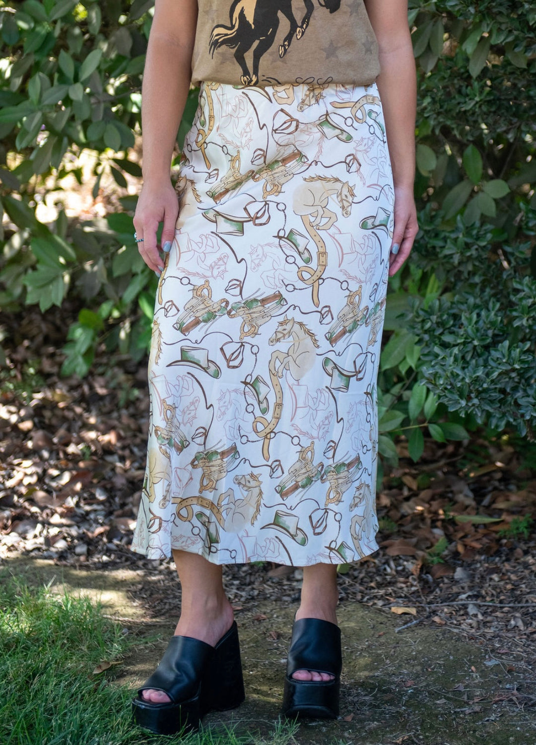 Sophie Satin Skirt