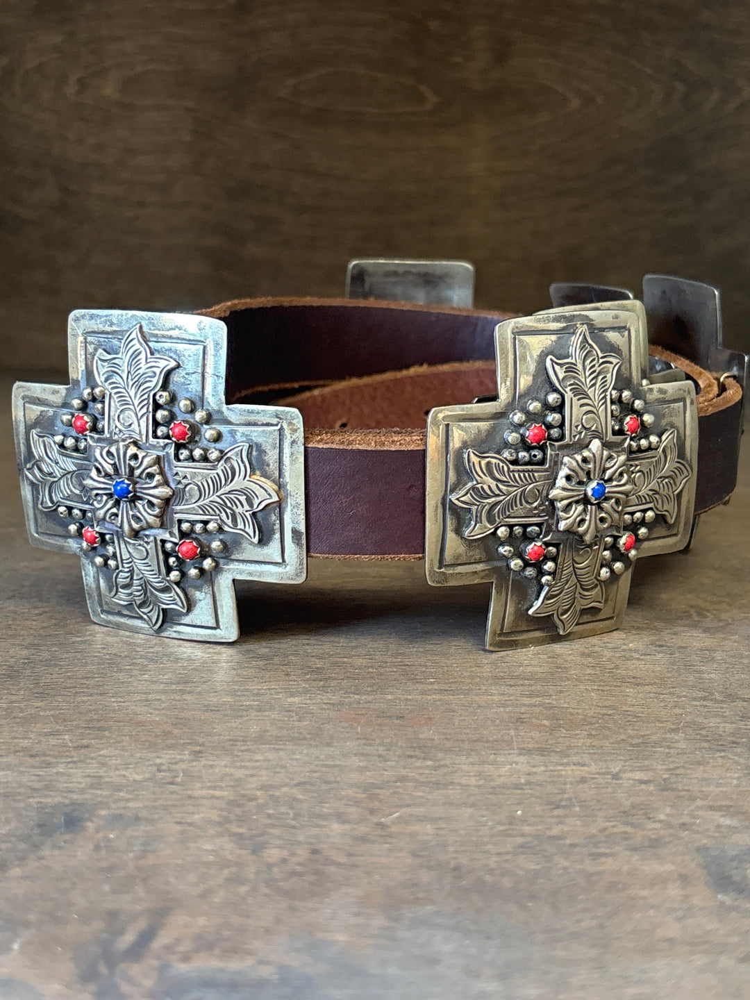 Charming Cross Concho Belt
