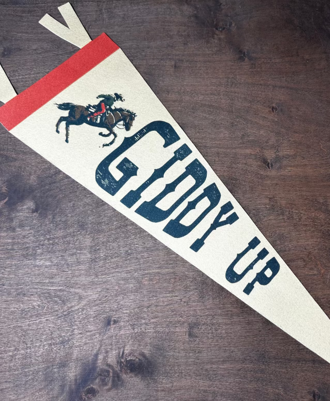 Giddy Up Felt Pennant