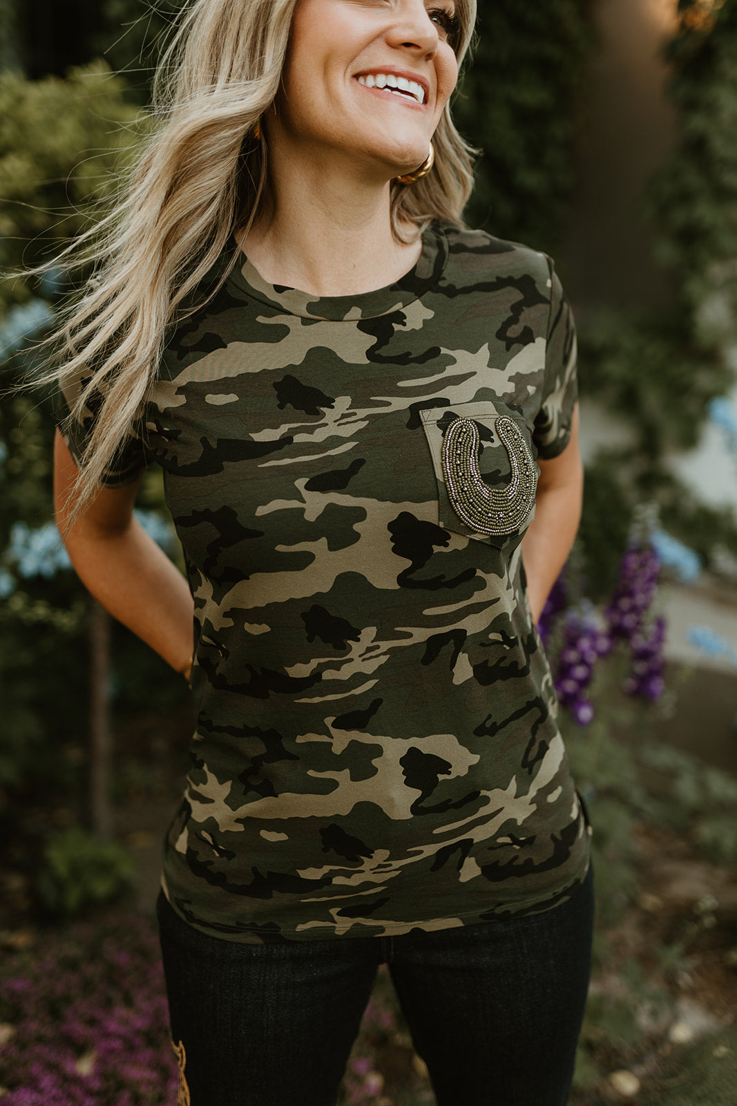 Lucky Lizzy Camo Tee