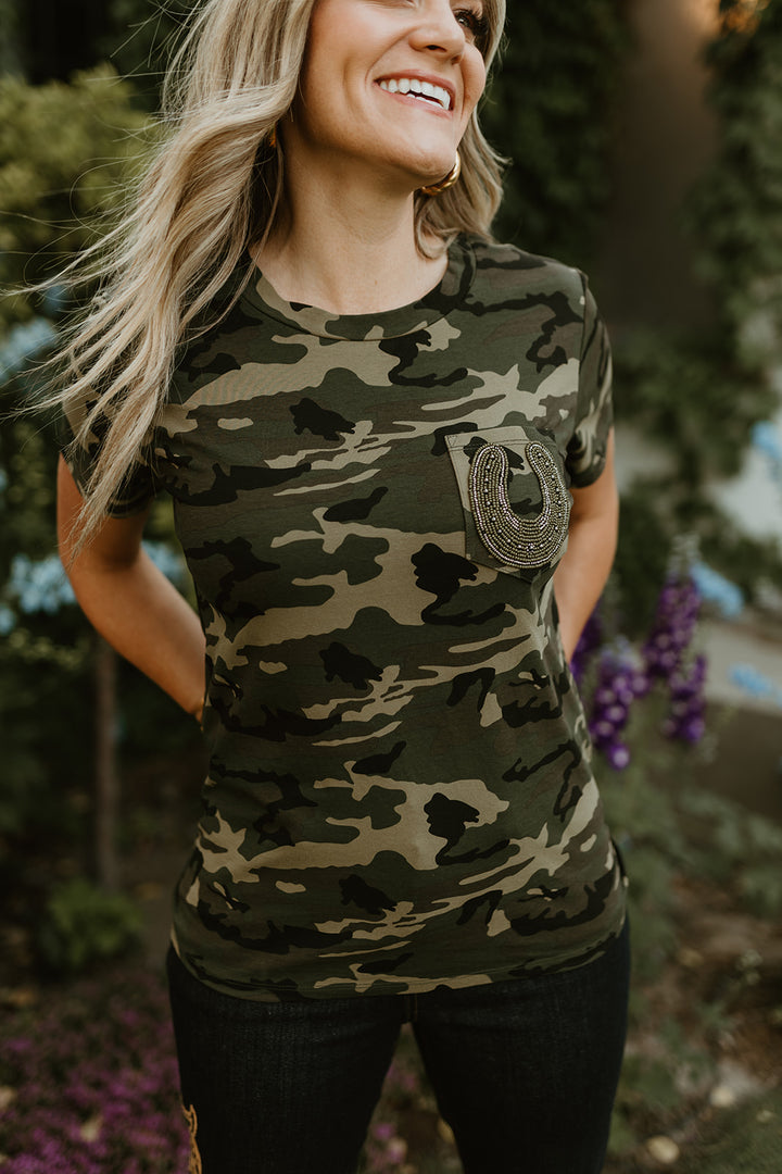 Lucky Lizzy Camo Tee