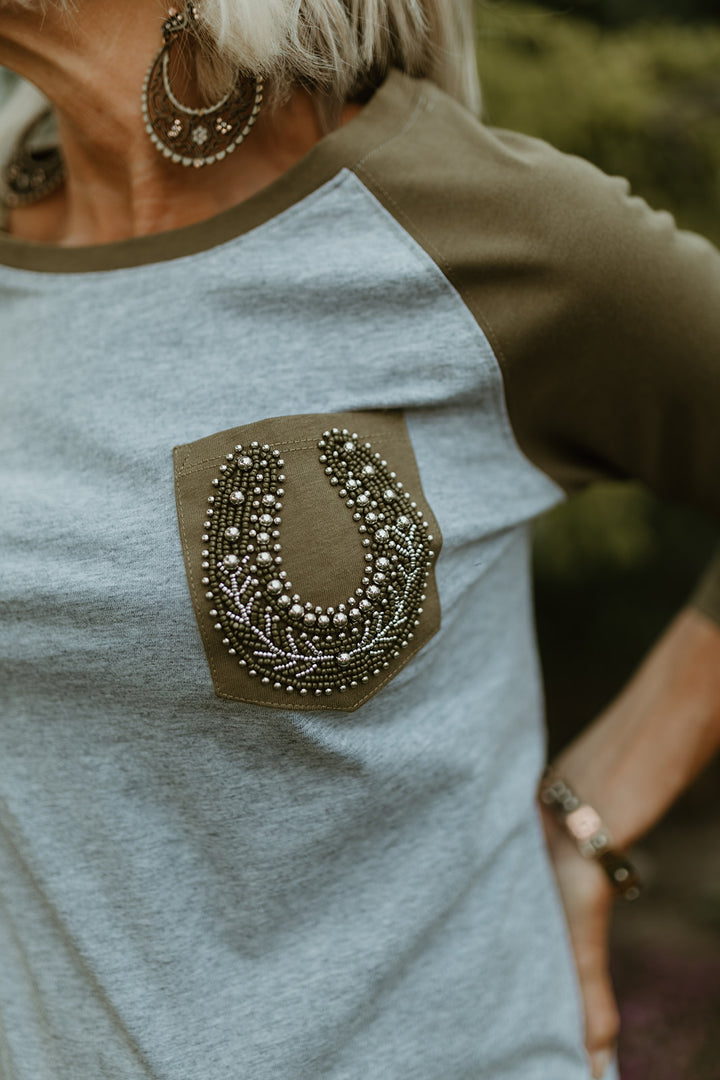 Lucky Lizzy Baseball Tee