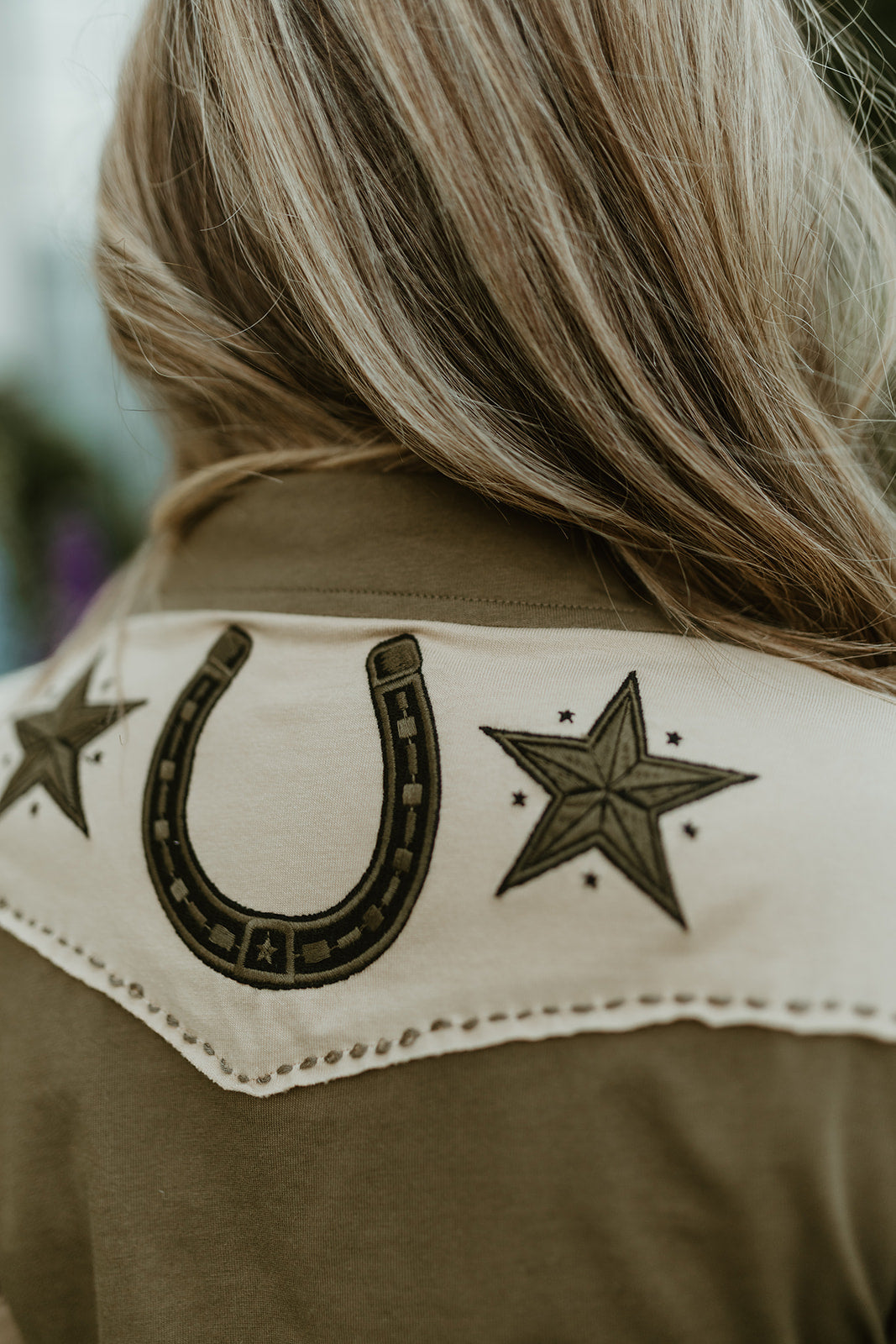 The Brave Horse Button Up