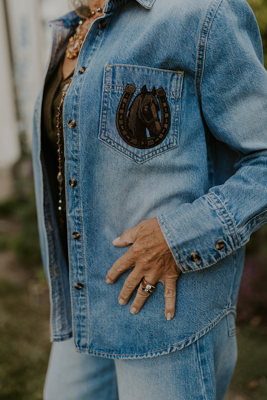 Lucky Cowgirl Button Up