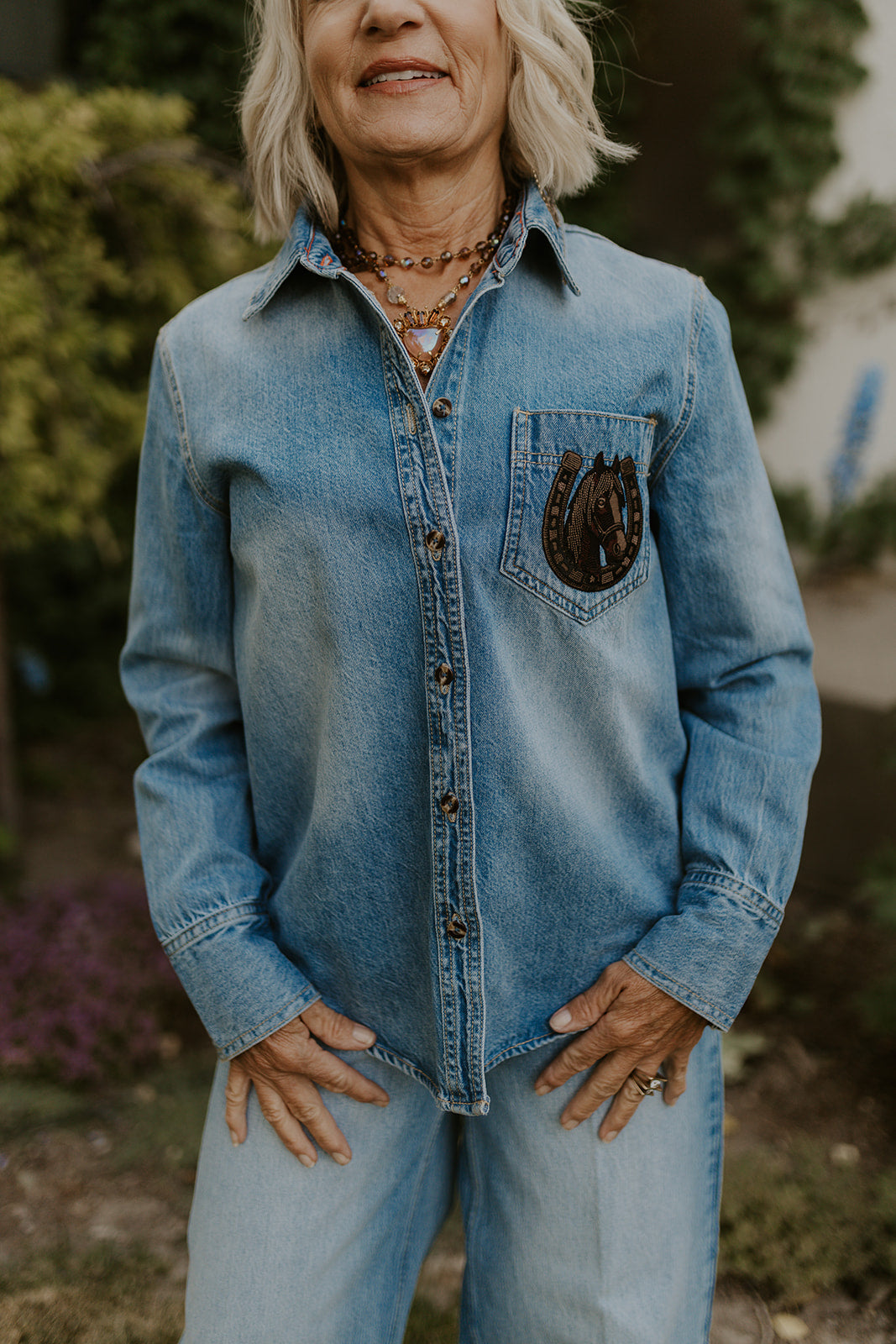 Lucky Cowgirl Button Up