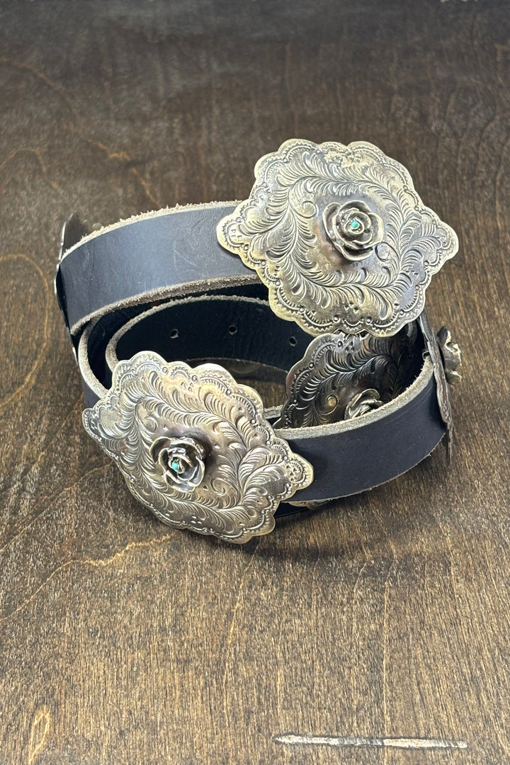 The Rose Garden Concho Belt