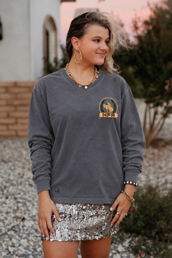 Pre-Order: Rope and Horseshoe Navy NFR Long Sleeve