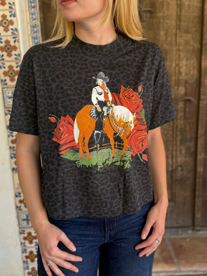 Cowgirls in Heaven Leopard Tee