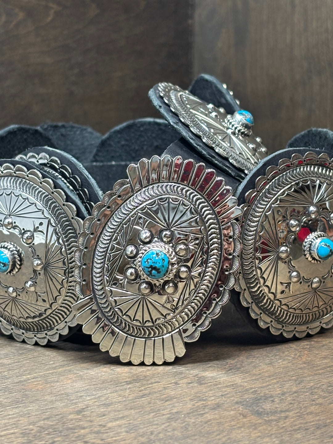 Silver Sunflower Concho Belt