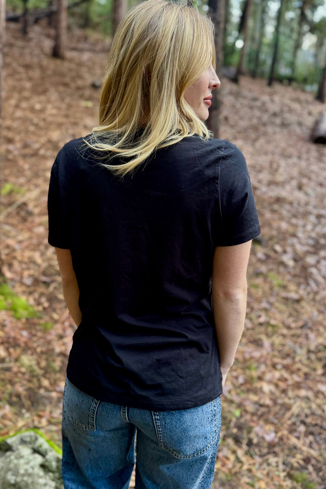 Red Rhinestone Bronc Tee