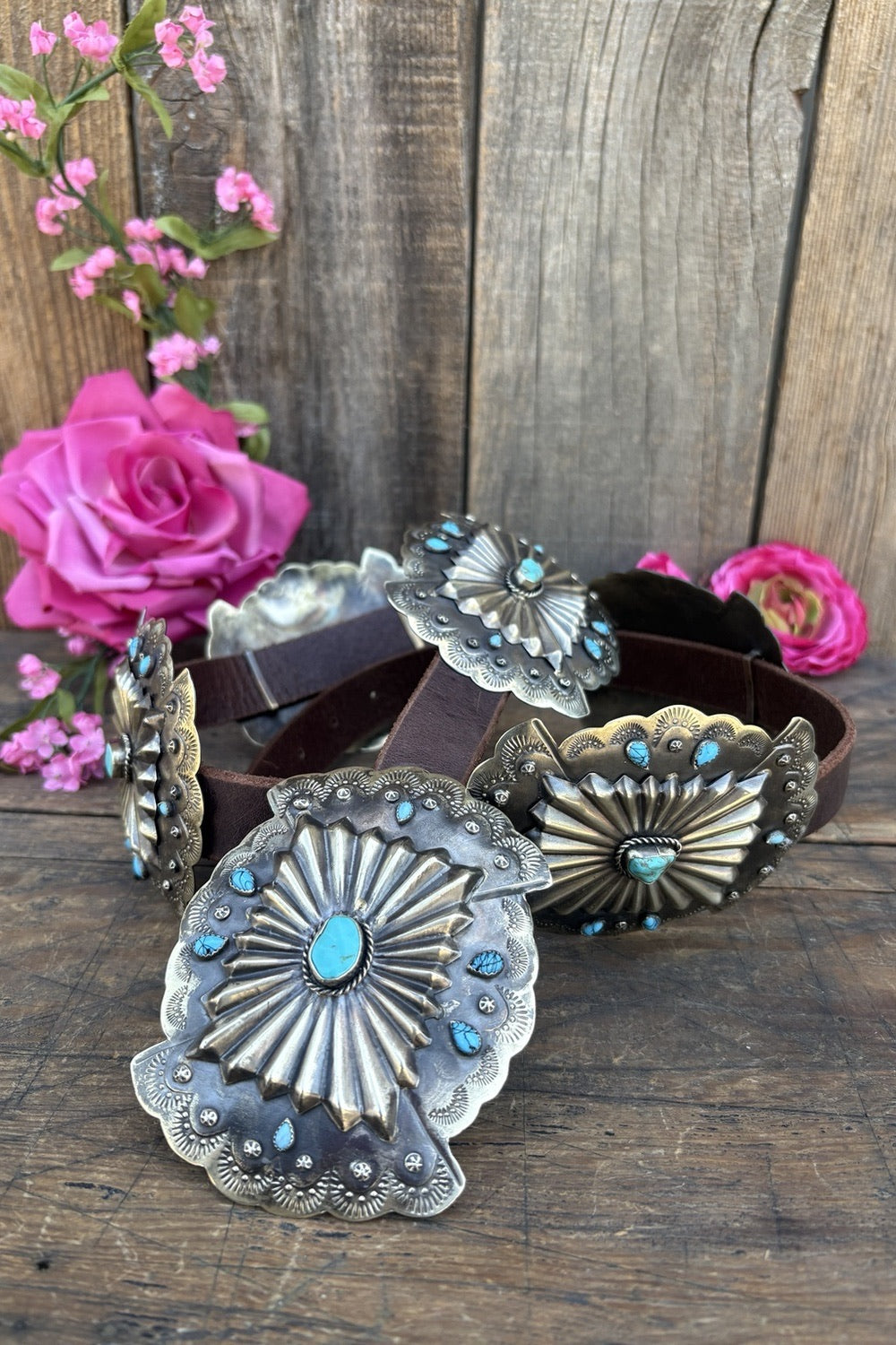 Blue Stone Beauty Concho Belt