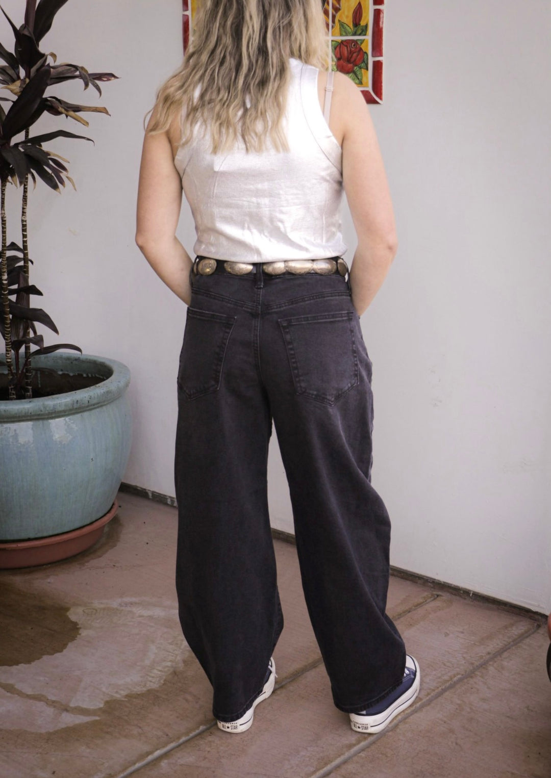 Black Barrel Pant