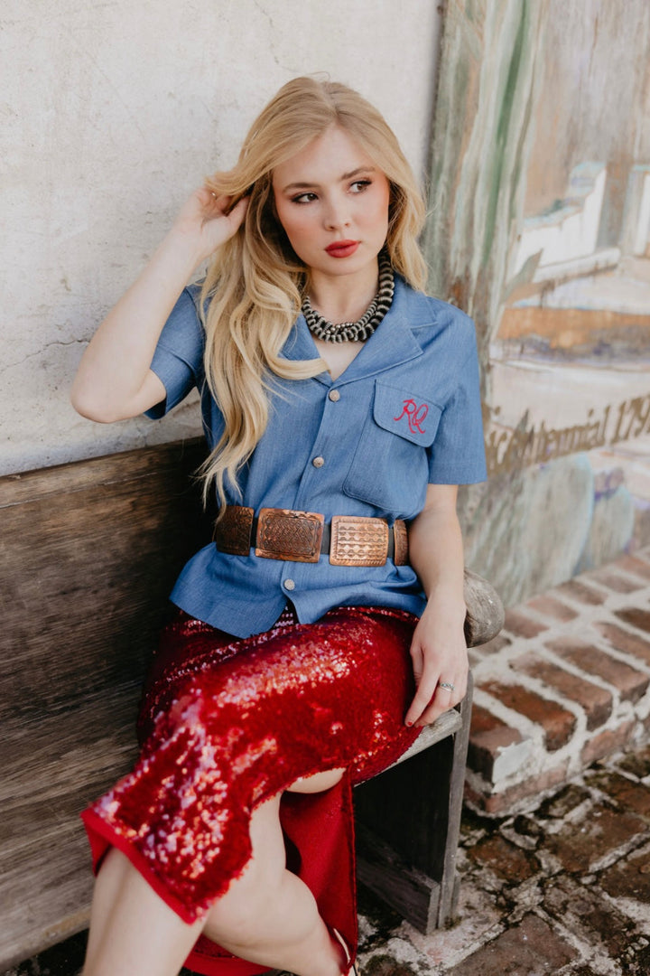 Copper Coyote Concho Belt
