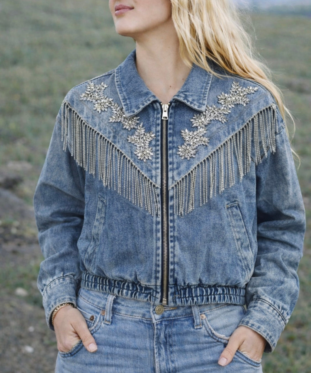 Denim Dangle Jacket