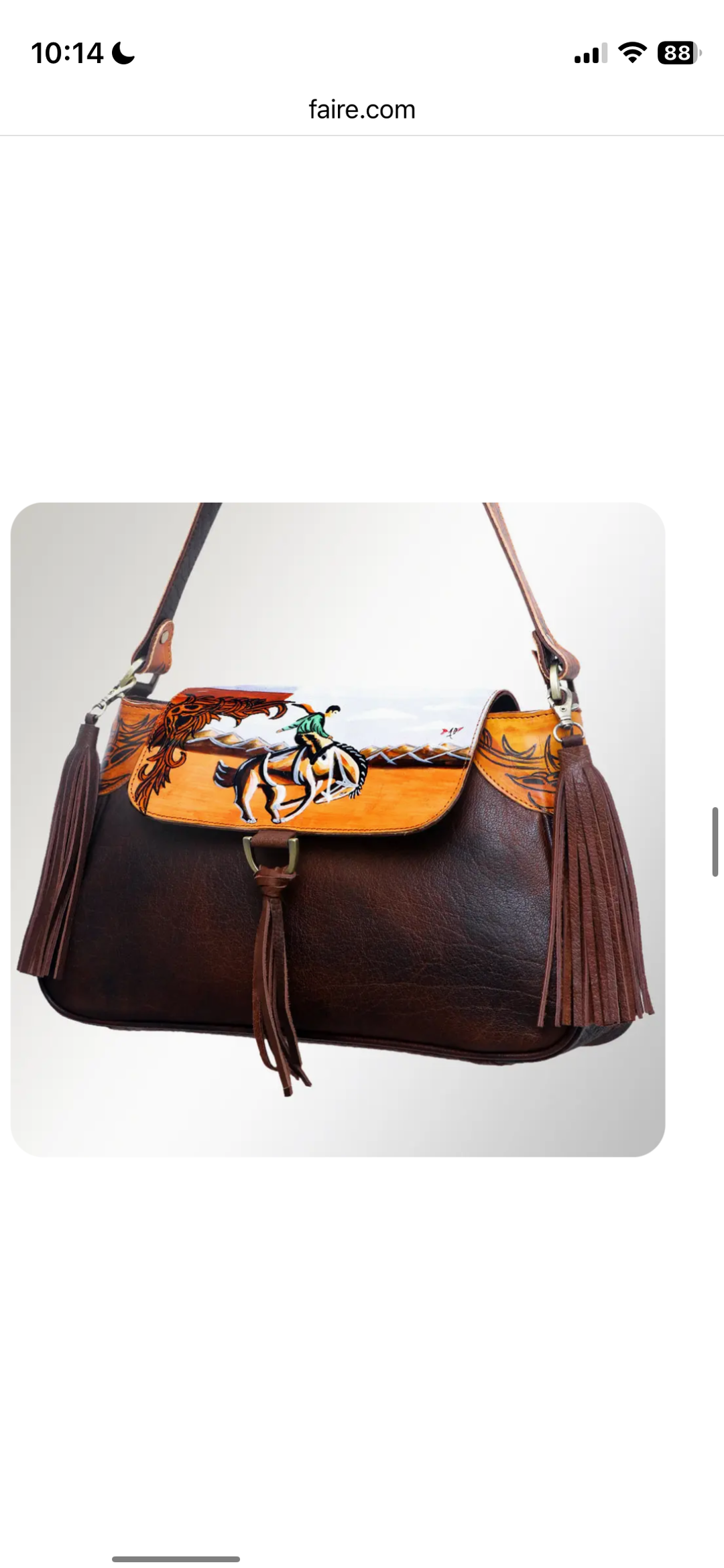 Leather Cowboy Bag ADBGM192R23A