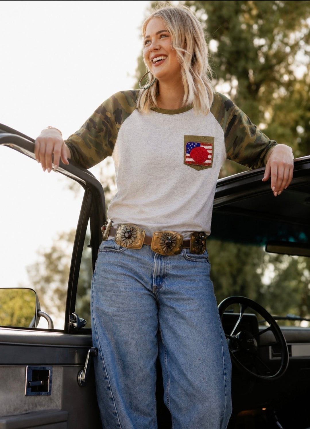 All-American Darling Baseball Tee