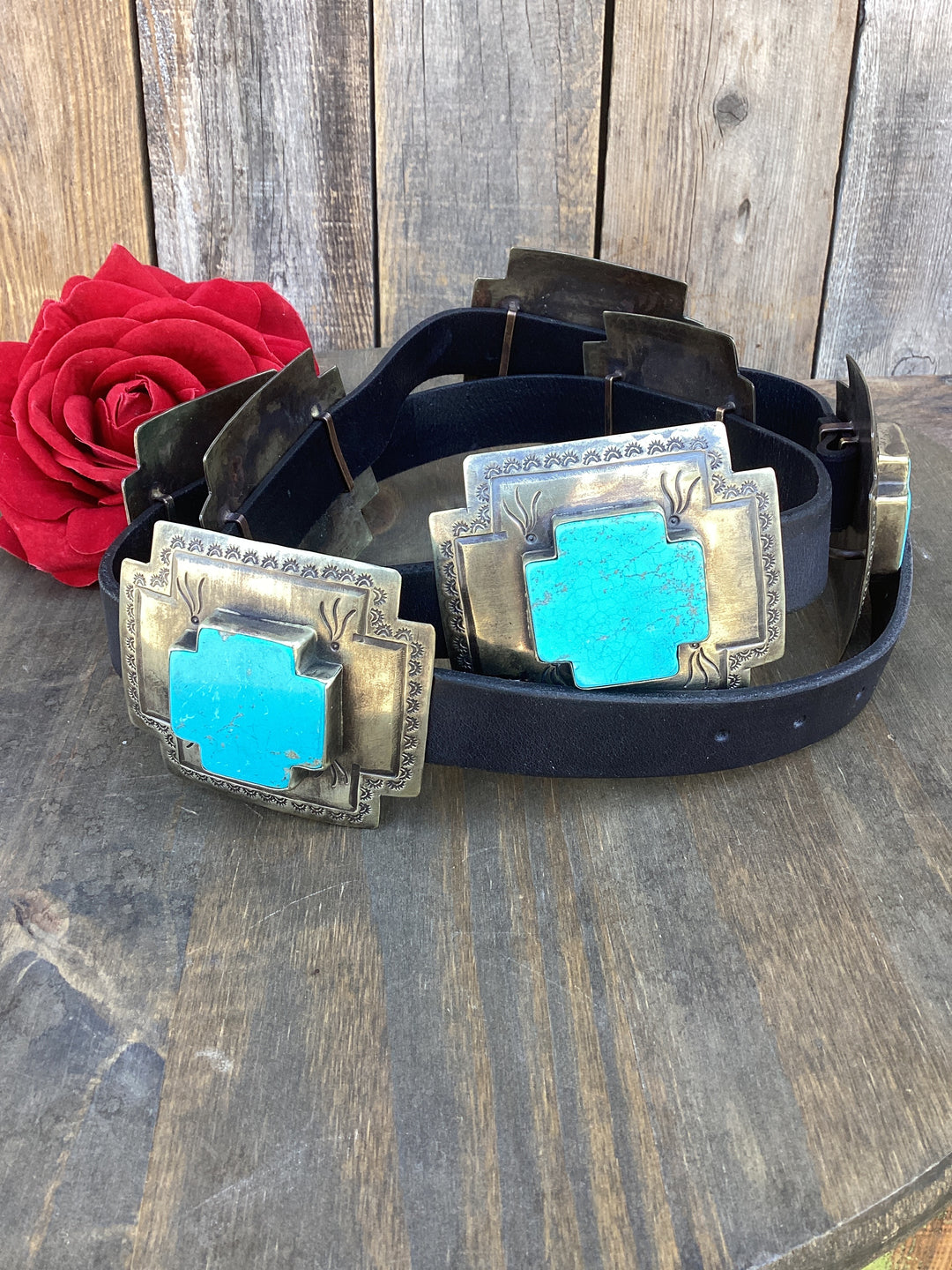 Never Look Back Concho Belt