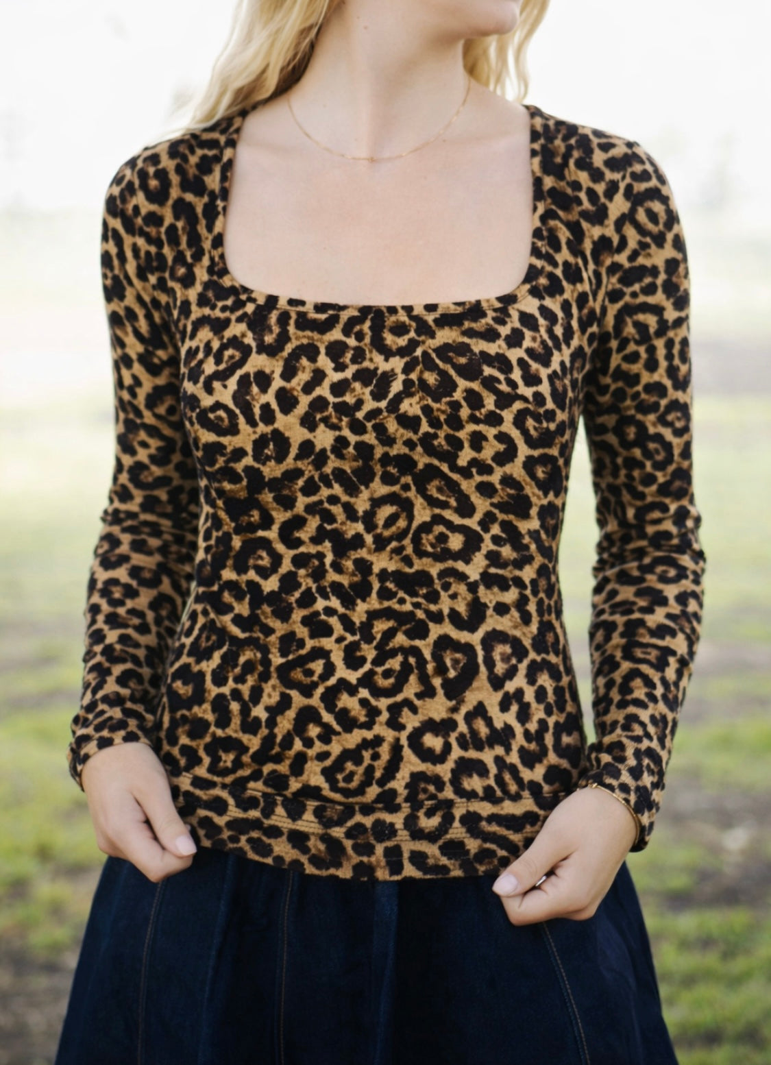 Sleek Leopard Long Sleeve