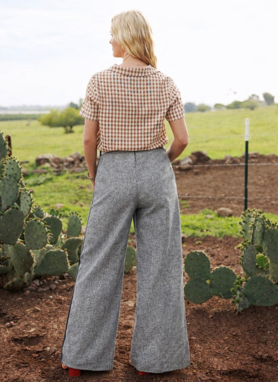 Hyacinth Herringbone Trouser