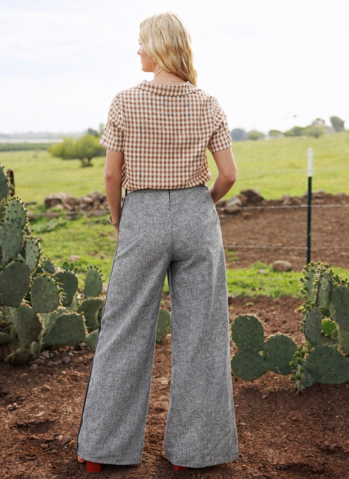 Hyacinth Herringbone Trouser