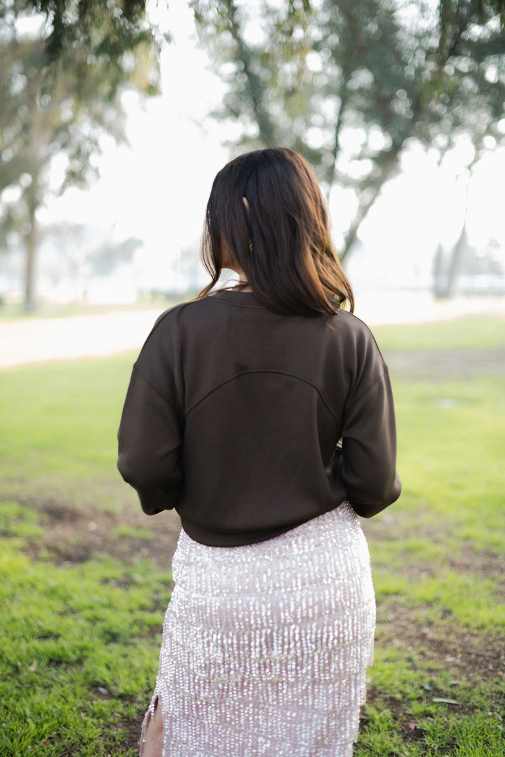 My Heart Brown Sweater