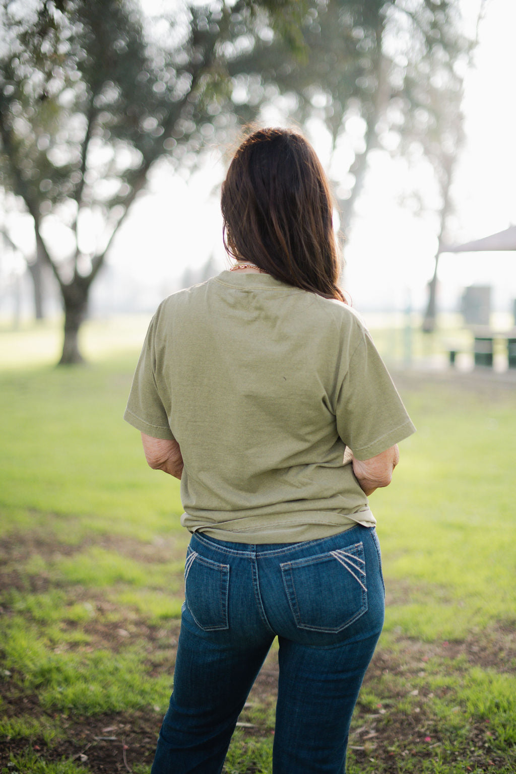 Sweetheart of the Rodeo Olive Tee