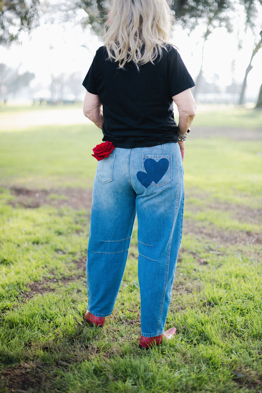 Love Star Barrel Jeans