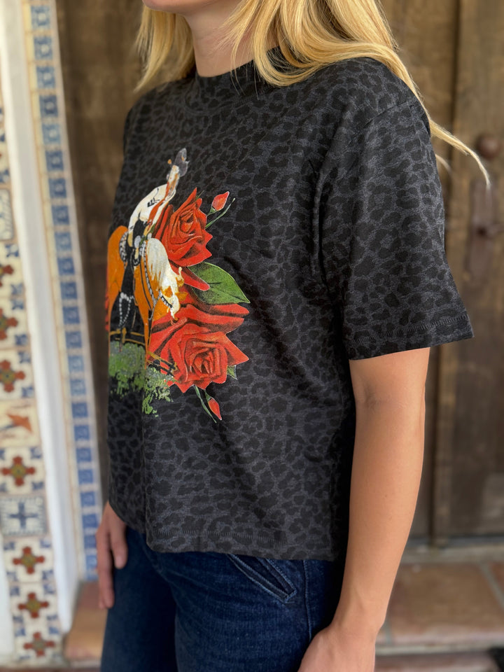 Cowgirls in Heaven Leopard Tee