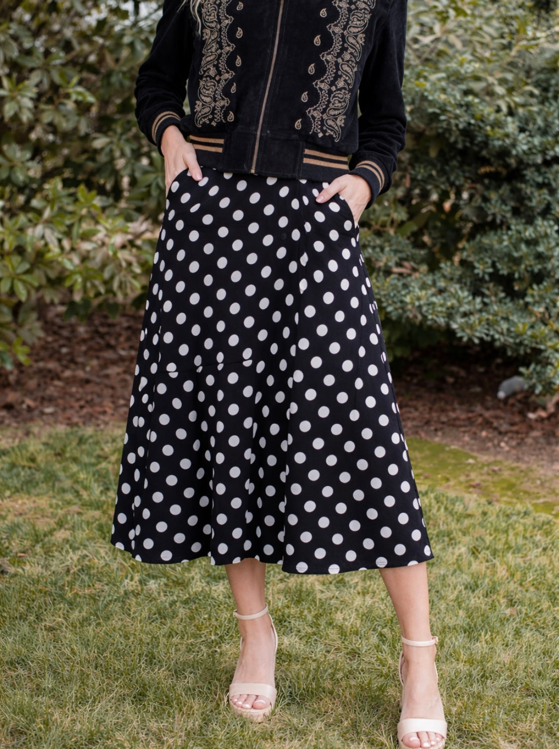 Penny Price Polka Dot Skirt