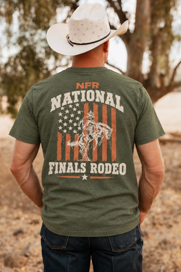 Pre Order: Vertical Patriot Green NFR Tee