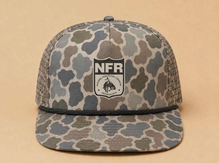 Pre-Order: Gray Camo NFR Shield Cap