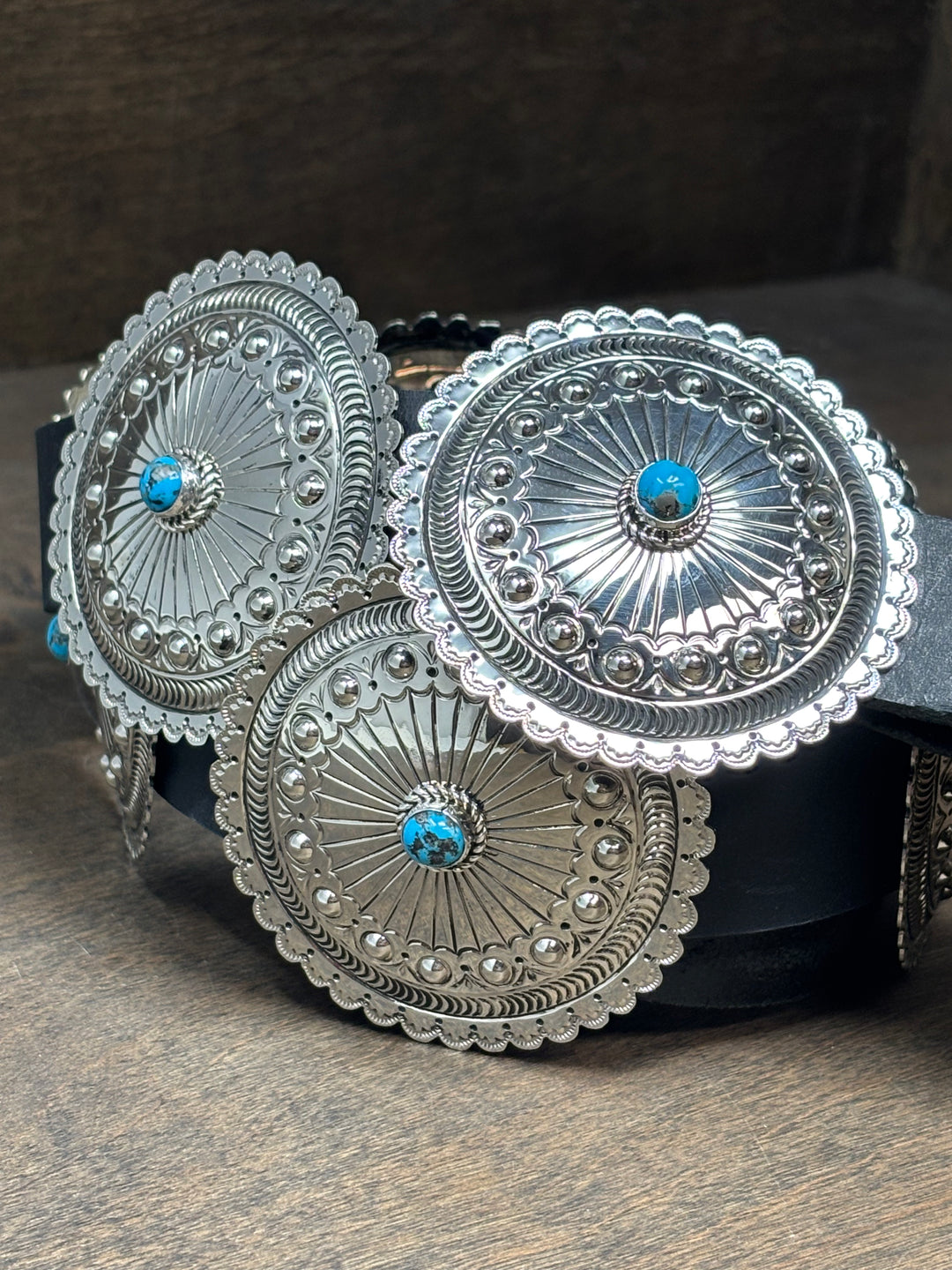 Silver Sundial Concho Belt