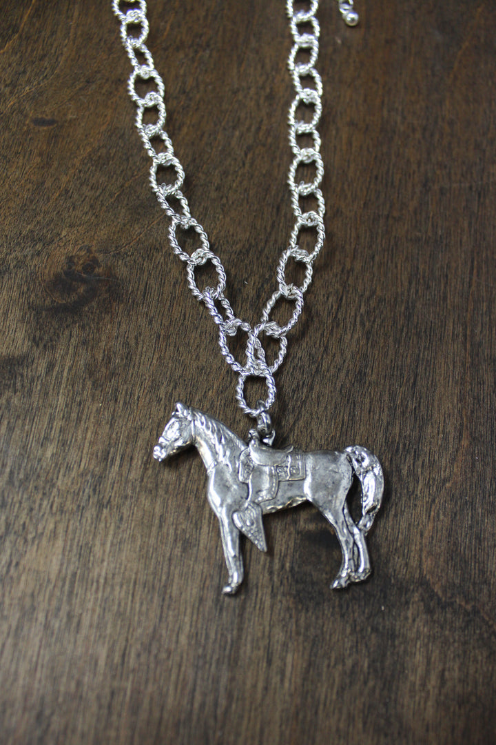 The Lone Horse Necklace