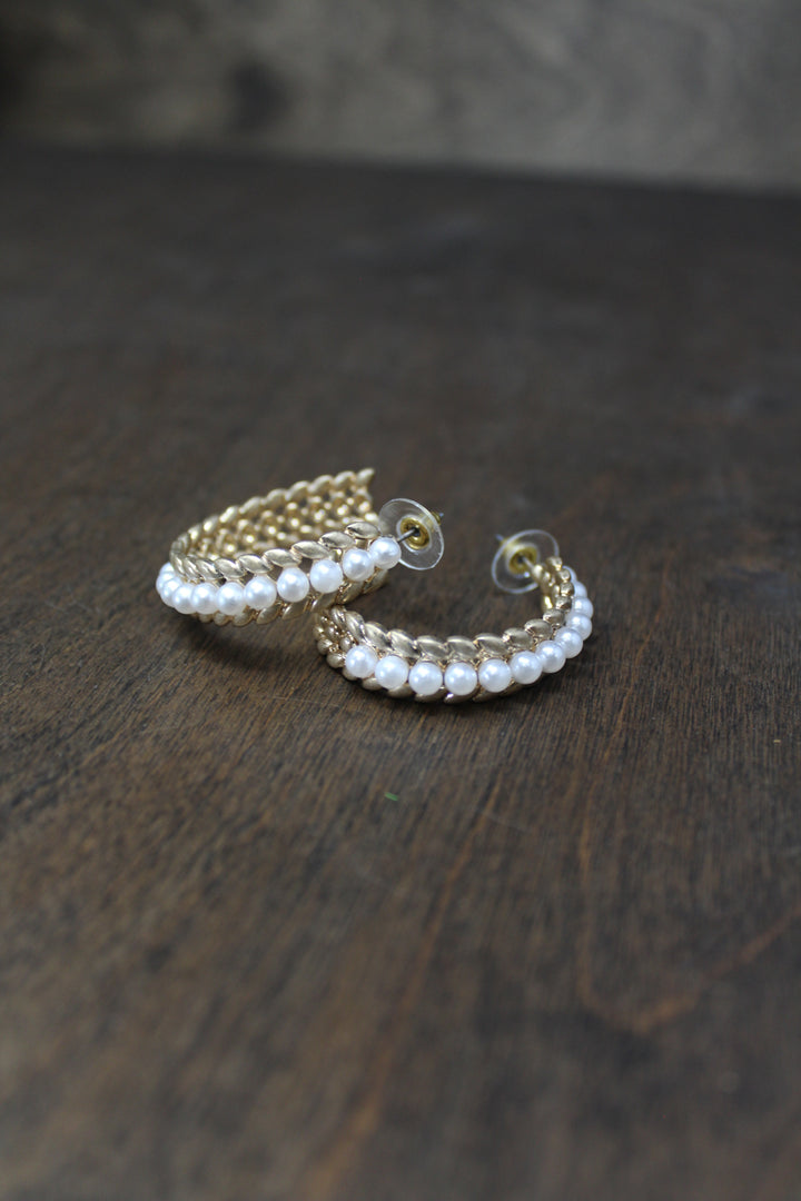 Promised Pearl Hoops
