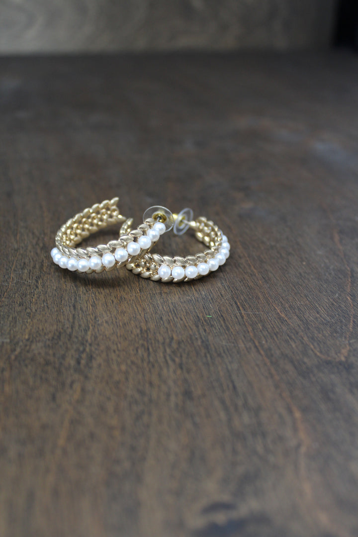 Promised Pearl Hoops