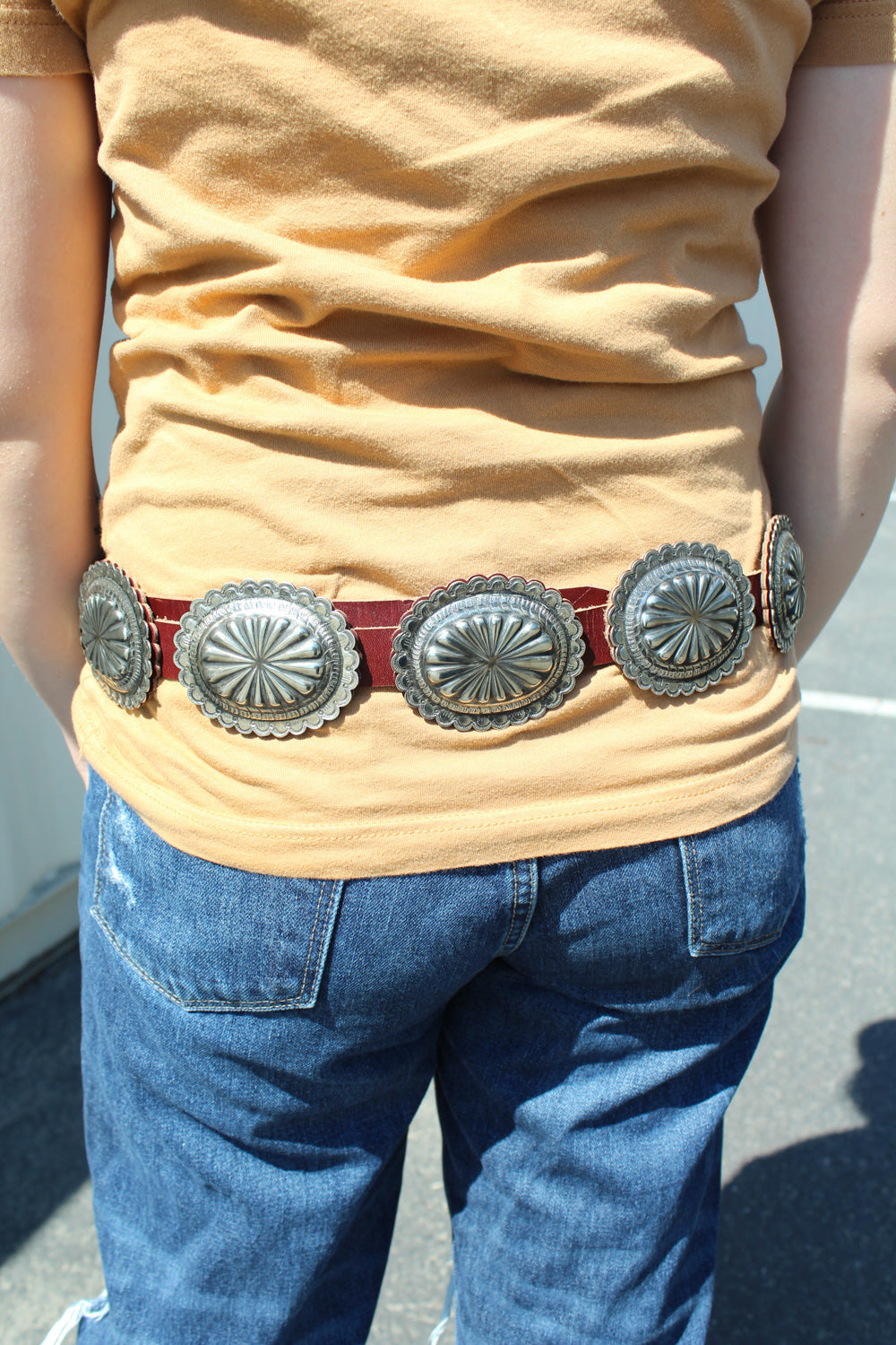 Rainkissed Silver Concho Belt