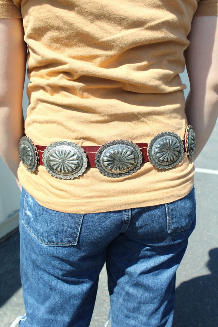 Rainkissed Silver Concho Belt