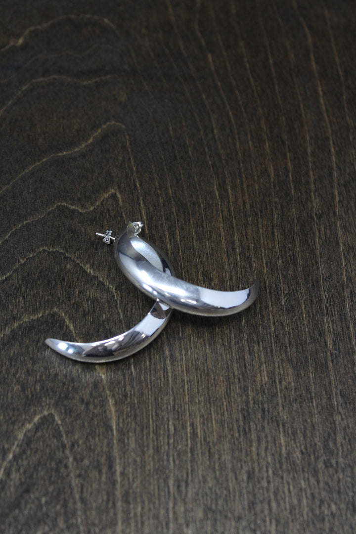 Oasis Silver Hoops