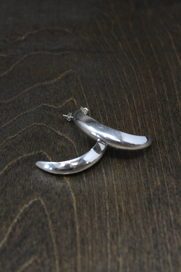 Oasis Silver Hoops
