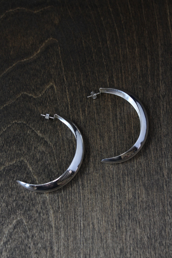 Oasis Silver Hoops