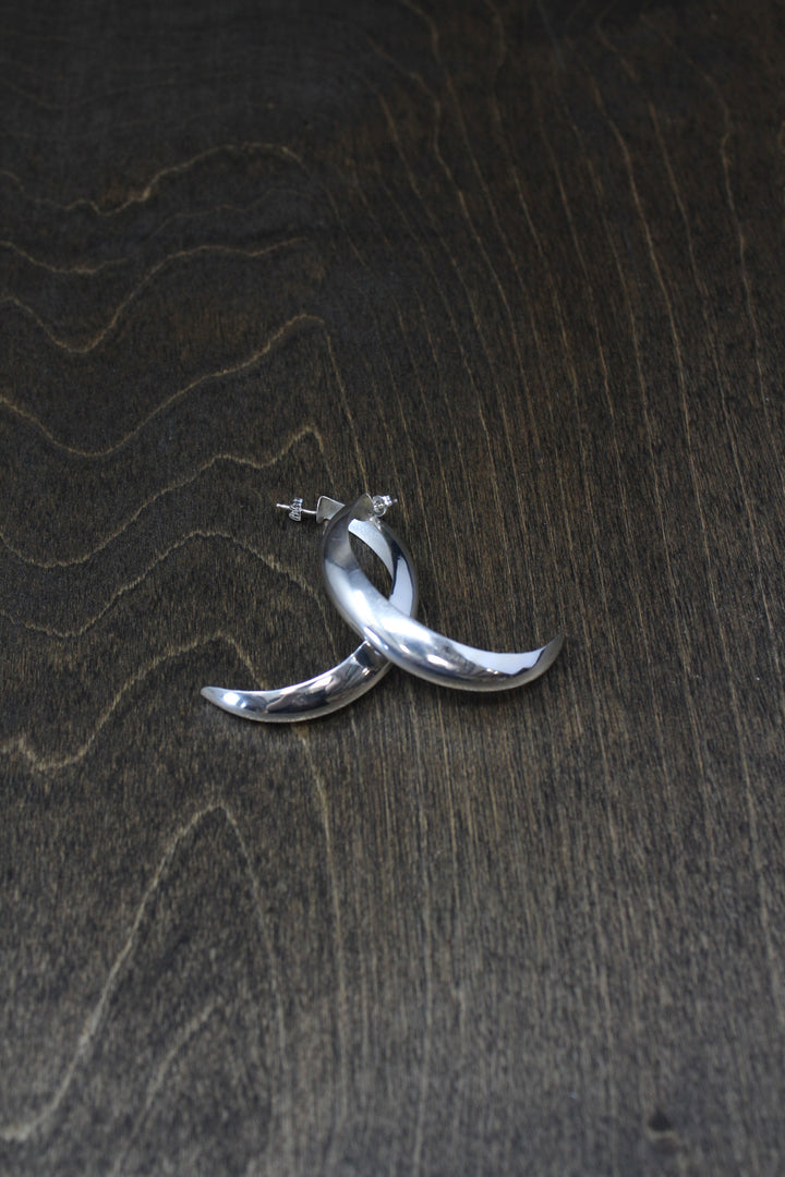 Oasis Silver Hoops