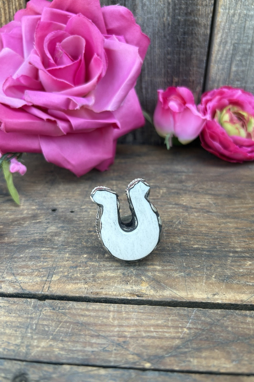 Small White Shoe Ring