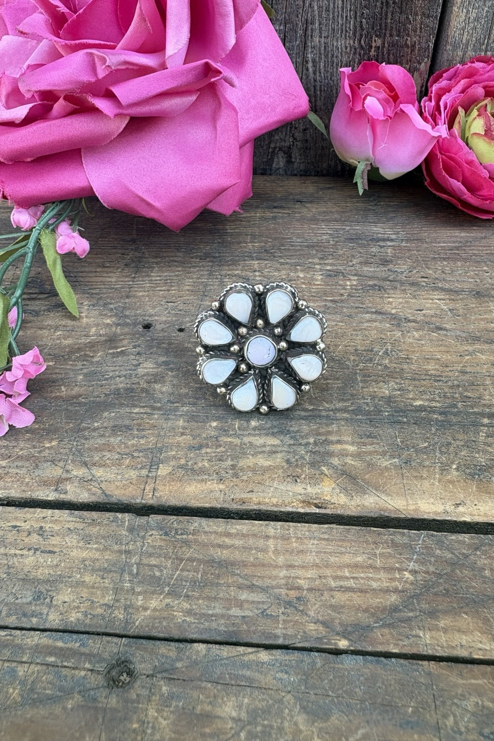 Pink Cloudy Ring