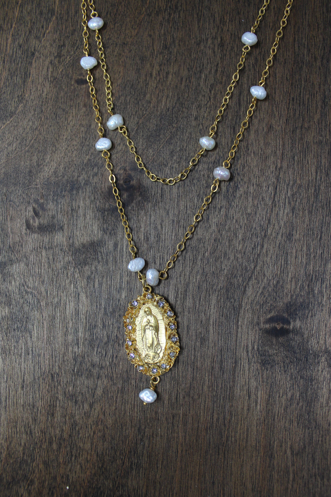 Golden Guadalupe Necklace