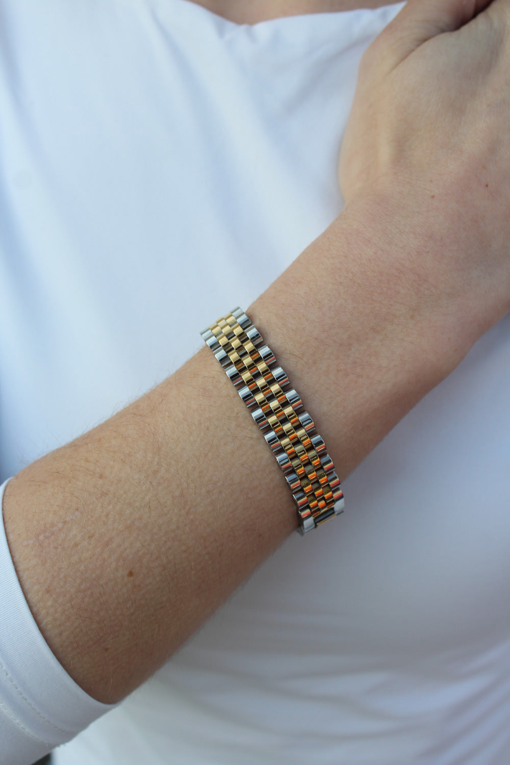 Two Tone Link Bracelet