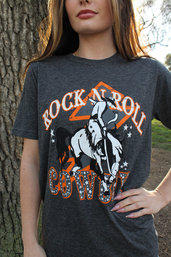 Rock n Roll Cowboy Tee