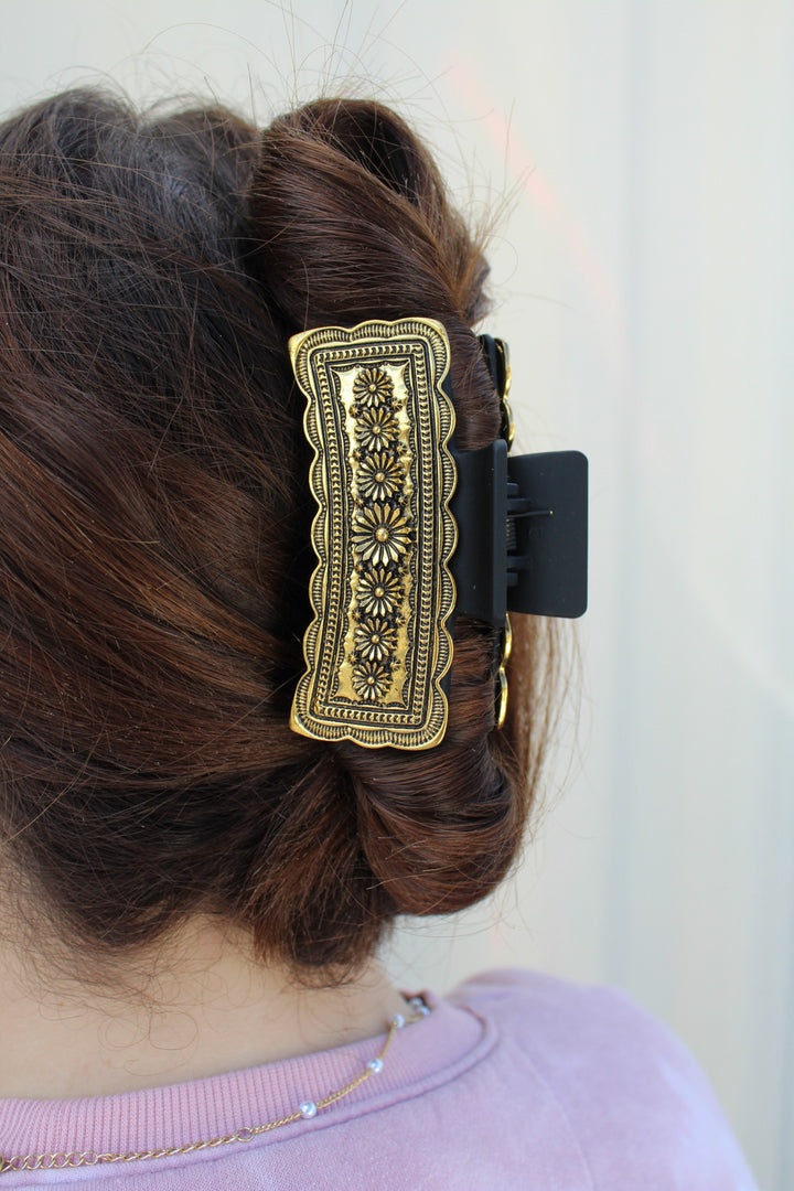 Gold Cowgirl Hair Clip