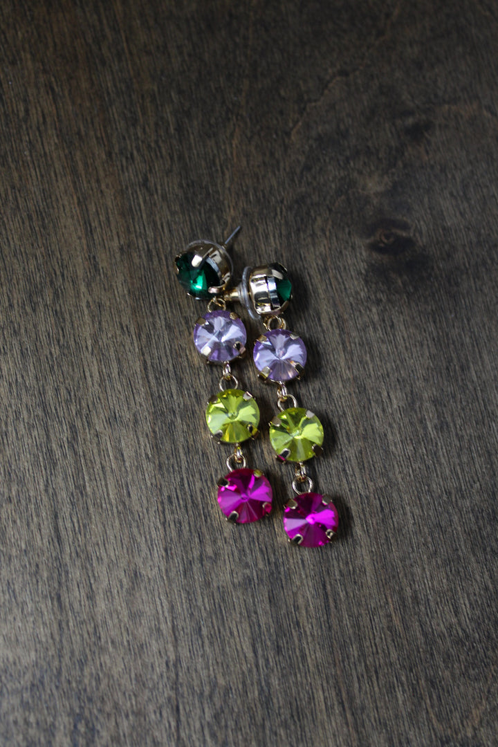 Dripping Crystal Earrings