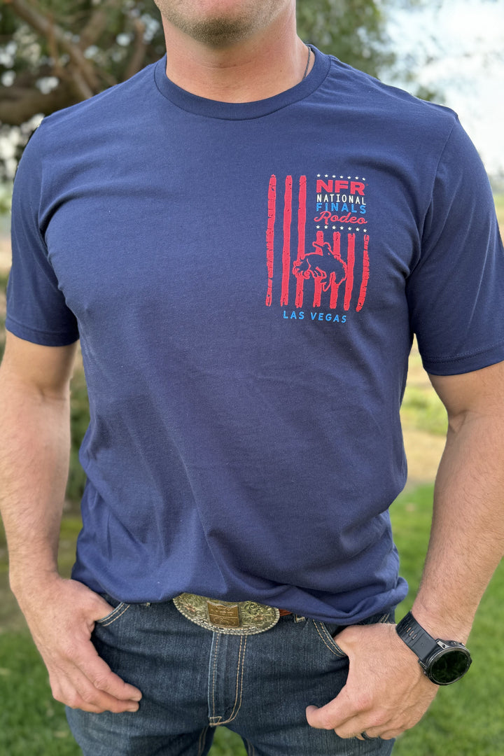 American Traditional Tee- Navy