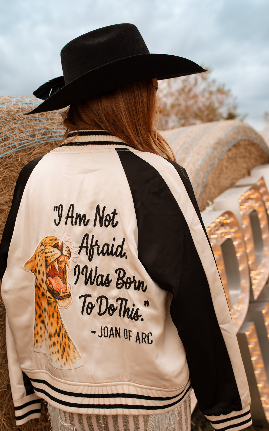 Cream and Black Jacket